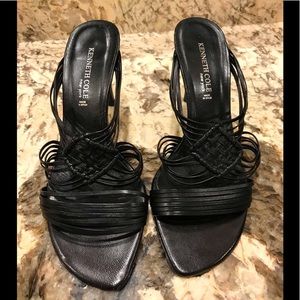 Kenneth Cole New York Black Strappy Sandals